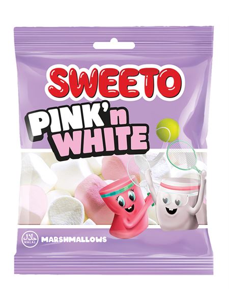 SWEETO Marshmallow Rosa & Weiß 12x60g