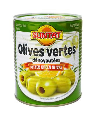 SUNTAT Grüne Oliven entsteint 850ml Dosis