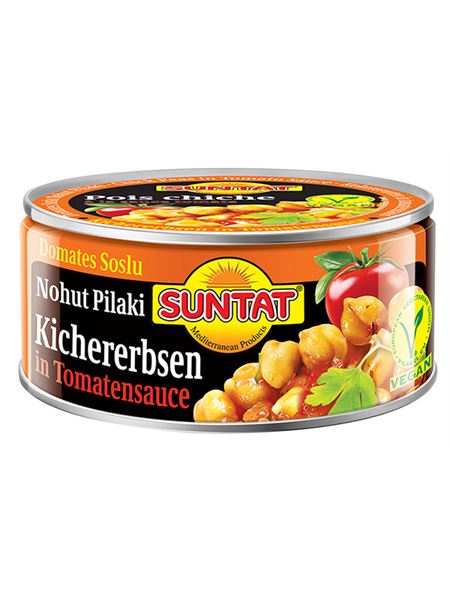 SUNTAT Nohut Pilaki – Kichererbsen in Tomatensauce 280g Dose