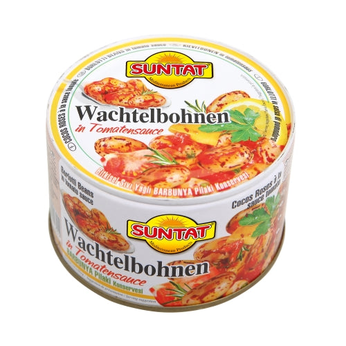 SUNTAT Barbunya Pilaki – Wachtelbohnen in Sauce 400g Dose