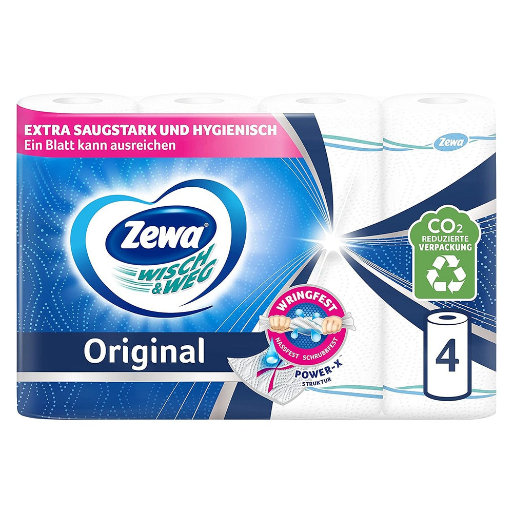 Zewa Wisch&Weg Original 4x45 Blatt - Orijinal Mutfak Kagit Havlusu 4x45 Yaprak
