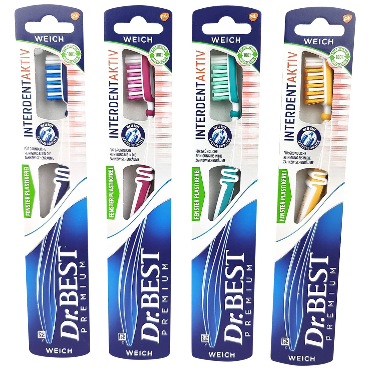 Dr. Best Interdental Aktiv Zahnbuerste weich - Interdental Yumusak Dis Fircasi
