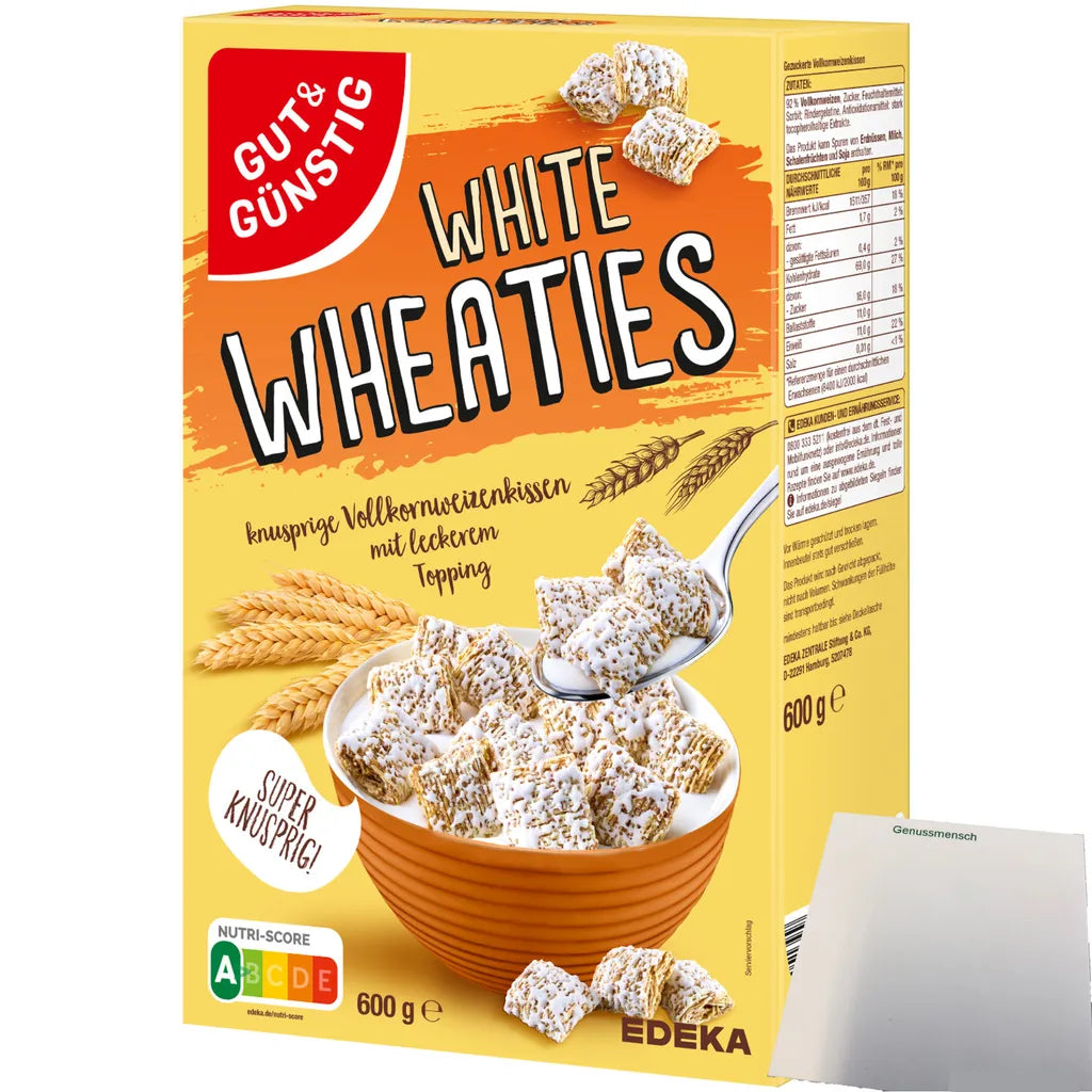 GUT&GÜNSTIG White Wheaties 600 g / GUT&GÜNSTIG White Wheaties Tahıl Gevreği 600 g