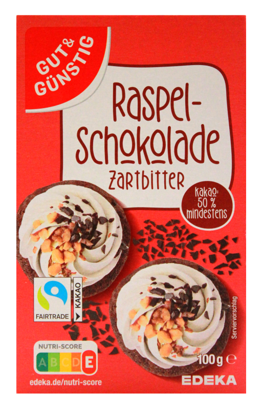 GUT&GÜNSTIG Raspelschokolade Zartbitter 100 g / GUT&GÜNSTIG Rendelenmiş Bitter Çikolata 100 g