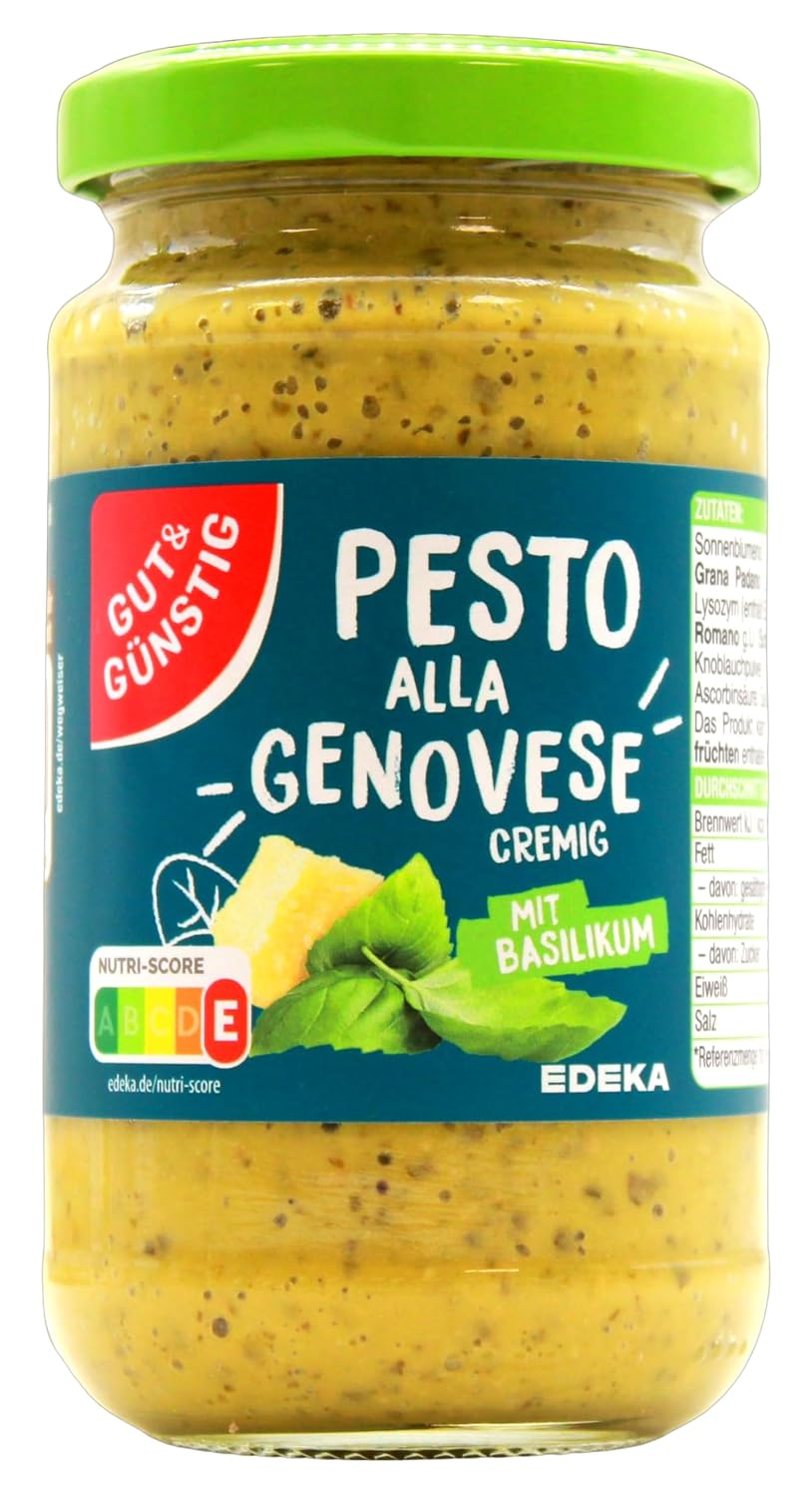 GUT&GUENSTIG Pesto alla Genovese 190 g / GUT&GUENSTIG Cenova Usulu Yesil Pesto Sosu 190 g