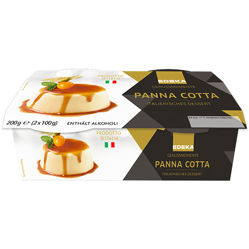 EDEKA Genussmomente Panna Cotta mit Karamell 2 x 100 g / 200 g