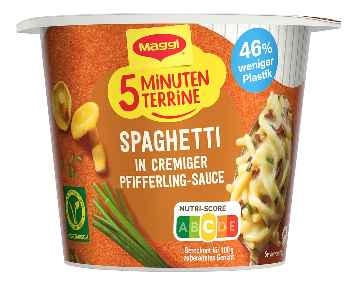Maggi 5 Minuten Terrine Spaghetti Pfifferling-Rahmsauce 54 g