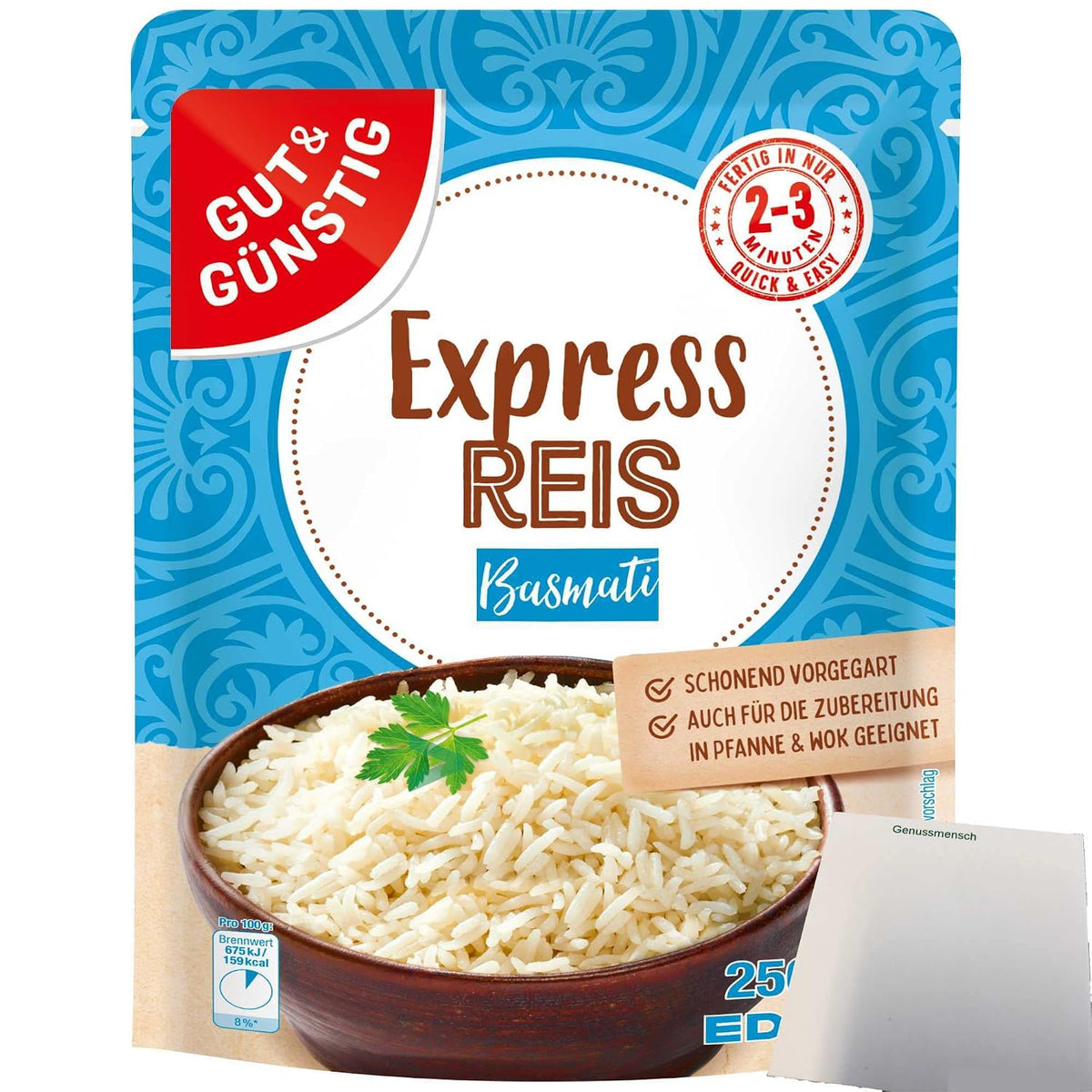 GUT&GÜNSTIG Expressreis Basmati 250 g / Basmati Ekspres Pilav 250 g