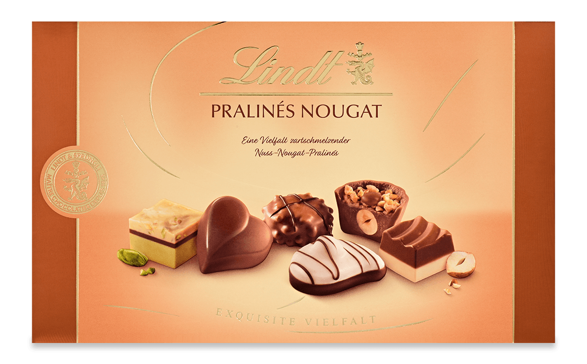 Lindt Pralinen Nougat Geschenkbox 200 g