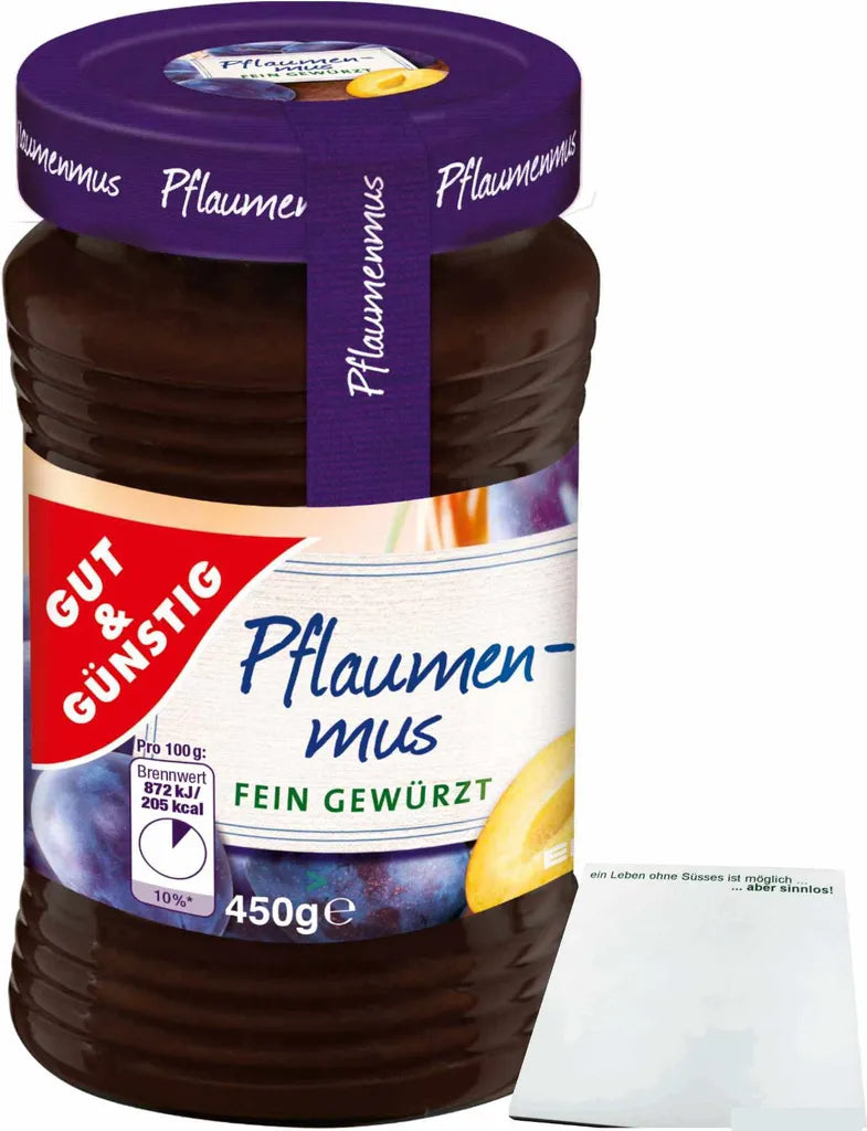 GUT&GÜNSTIG Konfitüre Pflaumenmus 450 g / GUT&GÜNSTIG Erik Ezmesi Reçeli 450 g