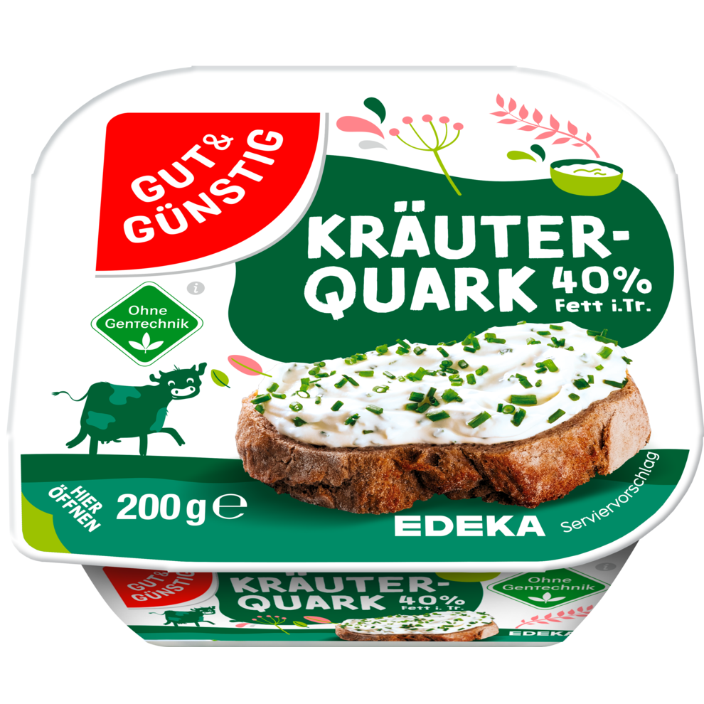 GUT&GÜNSTIG Kräuterquark 40% 200 g / Otlu Quark %40 Yağ 200 g