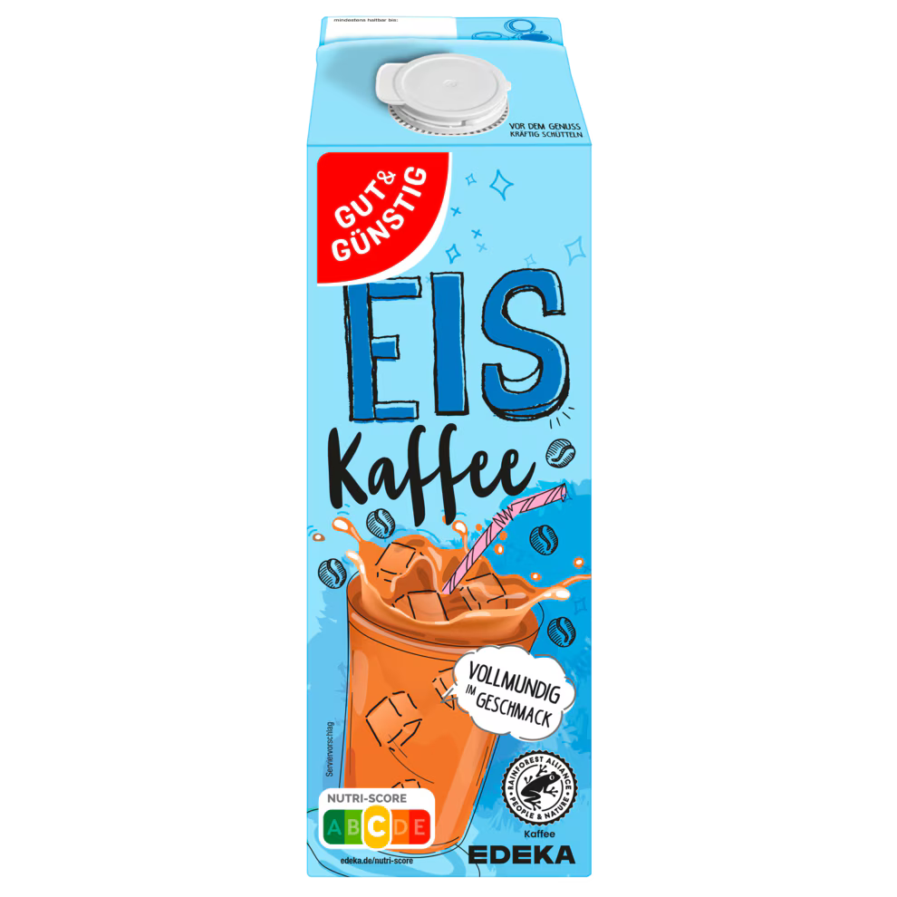 GUT&GÜNSTIG Eiskaffee 1 l / Buzlu Kahve Sütlü İçecek 1 l