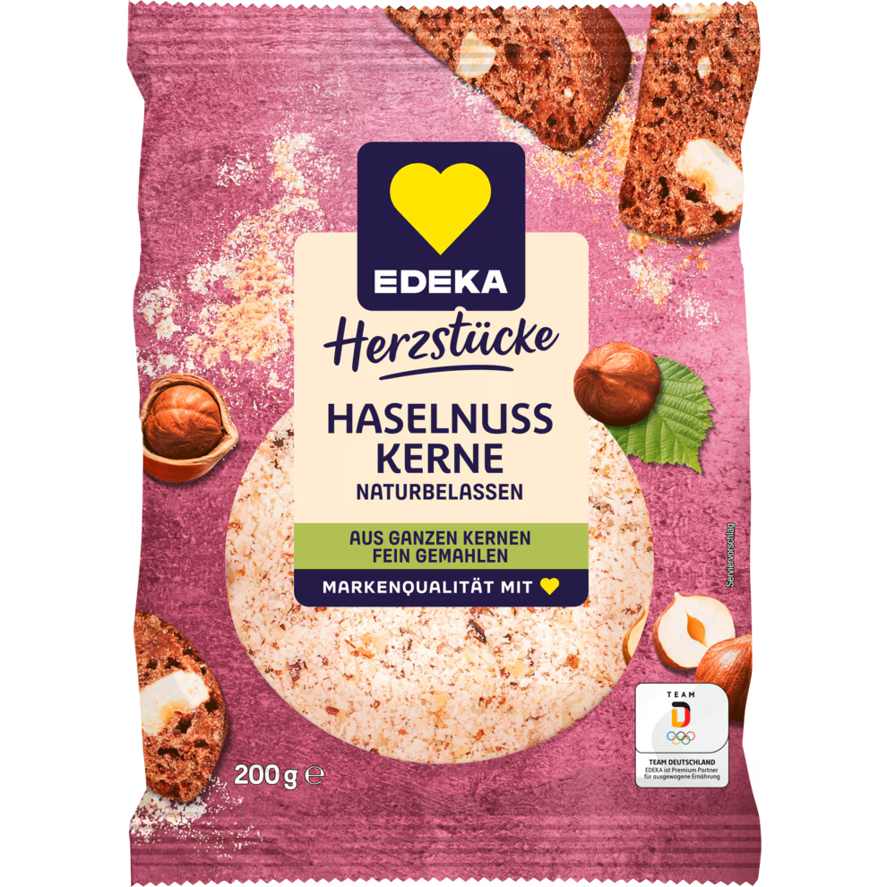 EDEKA Herzstücke Haselnusskerne gemahlen 200 g