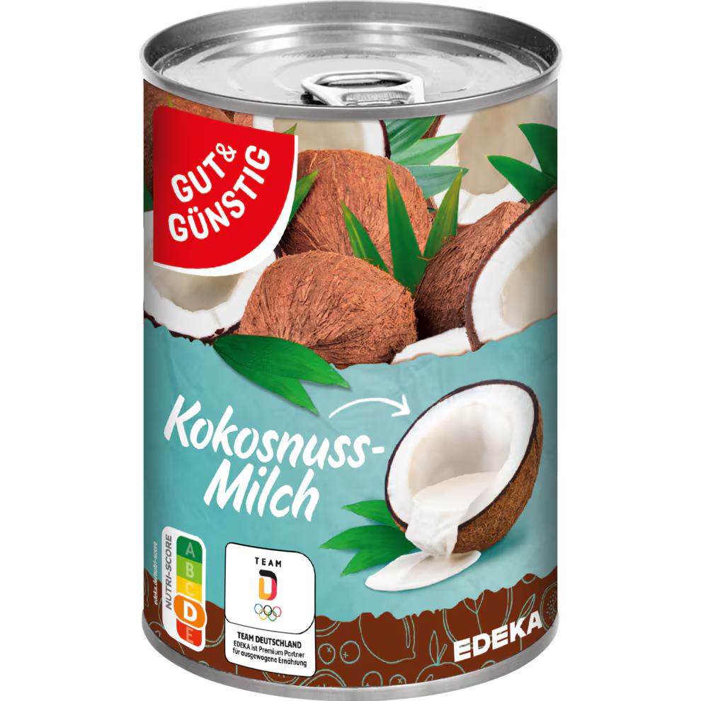 GUT&GÜNSTIG Kokosnussmilch 400 ml / GUT&GÜNSTIG Hindistan Cevizi Sütü 400 ml