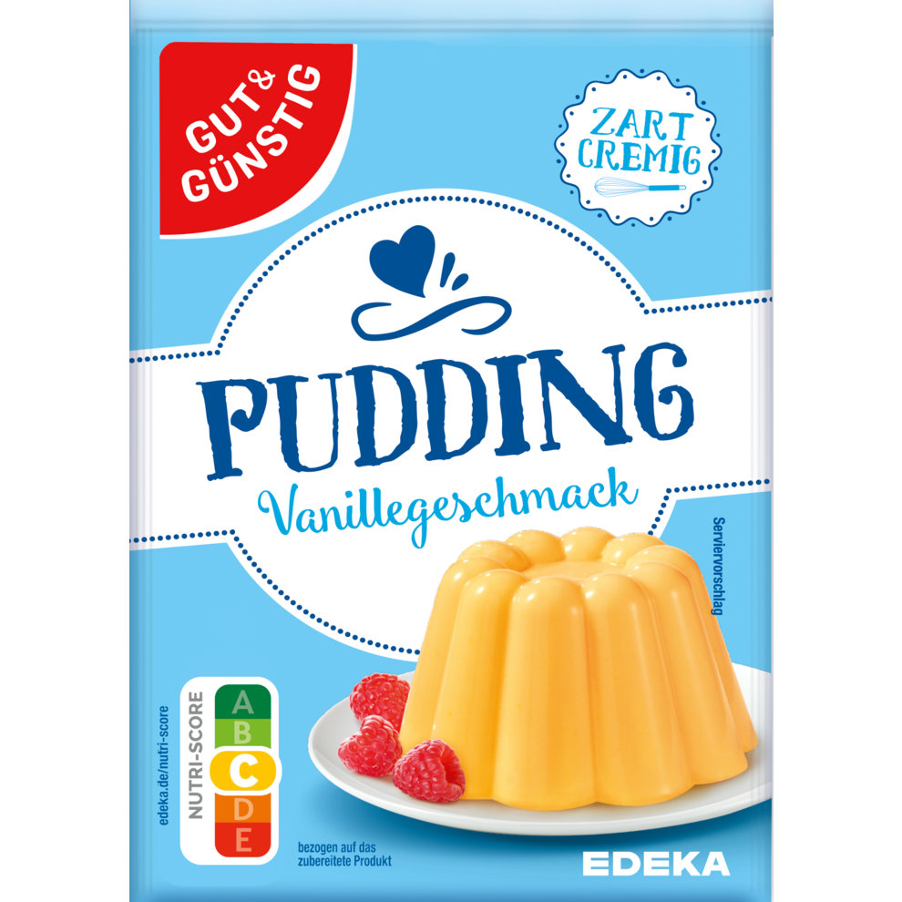 GUT&GÜNSTIG Puddingpulver Vanille 5 ST für 2,5 l / GUT&GÜNSTIG Puddingpulver vanilya 5 ST für 2,5 l