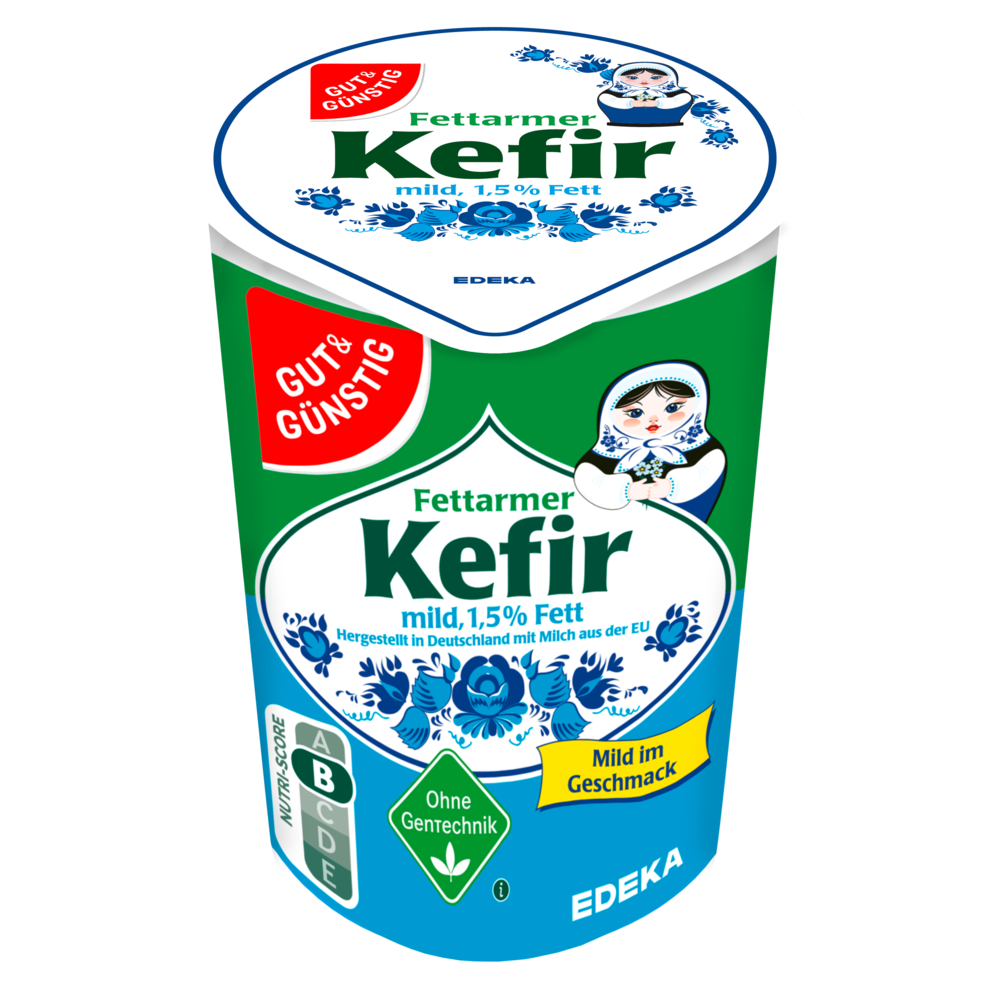 GUT&GÜNSTIG Kefir mild 1,5% 500 g / Hafif Kefir %1,5 Yağ 500 g