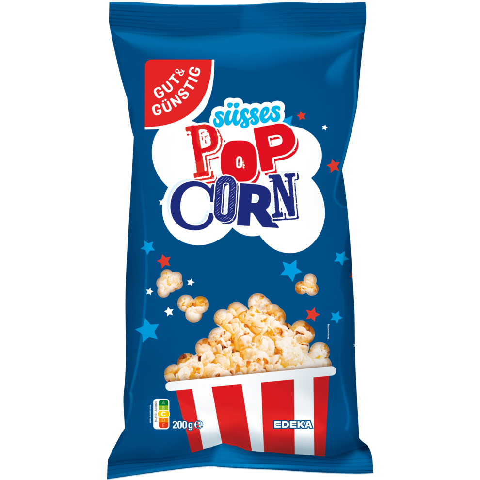 GUT&GÜNSTIG Popcorn süß 200 g / GUT&GÜNSTIG Tatlı Mısır Patlama 200 g
