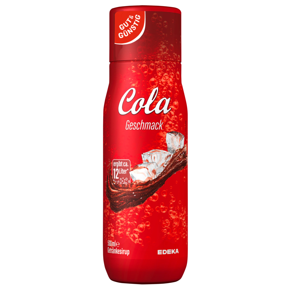 GUT&GÜNSTIG Sirup Cola Colasirup mit Zucker & Süßungsmitteln Koffeinhaltig 0,5 l