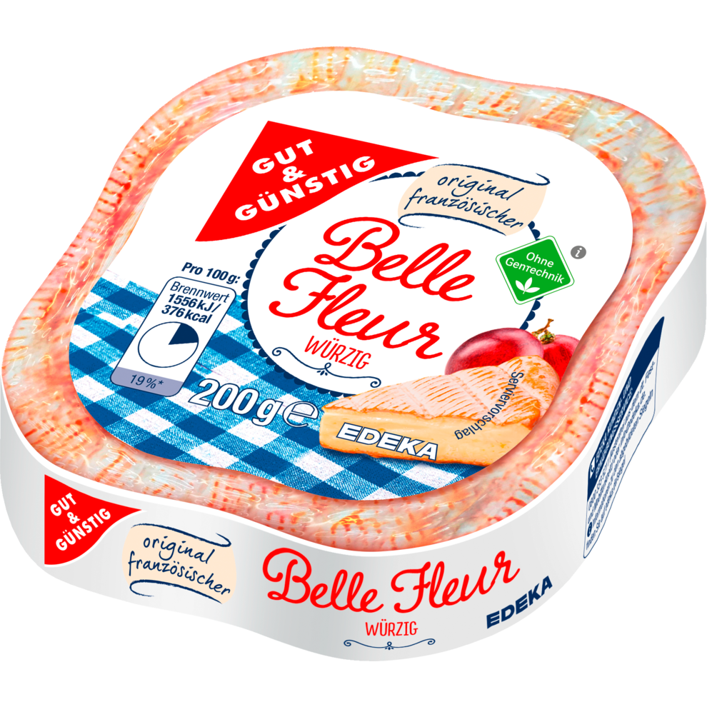 GUT&GÜNSTIG Belle Fleur Weichkäse Cremig 60% Fett i.Tr. 200 g