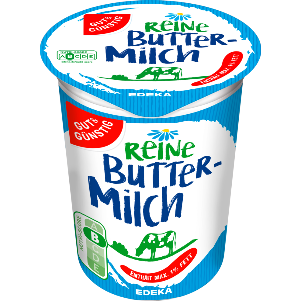 GUT&GÜNSTIG Reine Buttermilch 500 g / GUT&GÜNSTIG Saf Yayık Ayranı 500 g