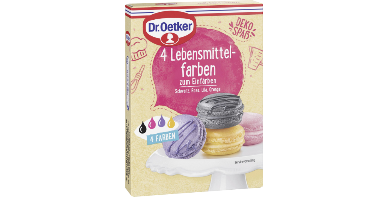 Dr. Oetker Lebensmittelfarben 4 ST 80 g
