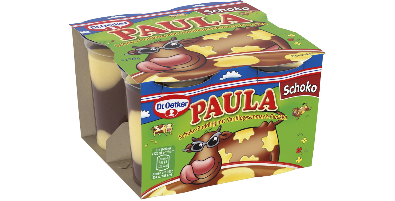 Dr. Oetker Paula Schokoladenpudding mit Vanille 4 x 125 g