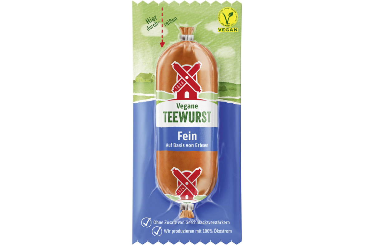 Rügenwalder Mühle Vegane Teewurst fein 100 g / Rügenwalder Mühle Vegan Sürülebilir Sosis 100 g