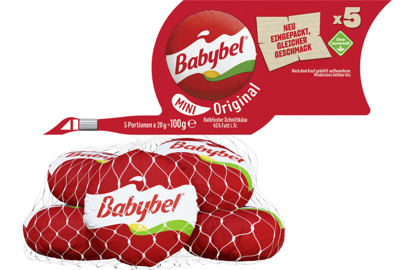 Babybel Mini 45% 5x20 g - Mini Peynir 45% Yag 5x20 g