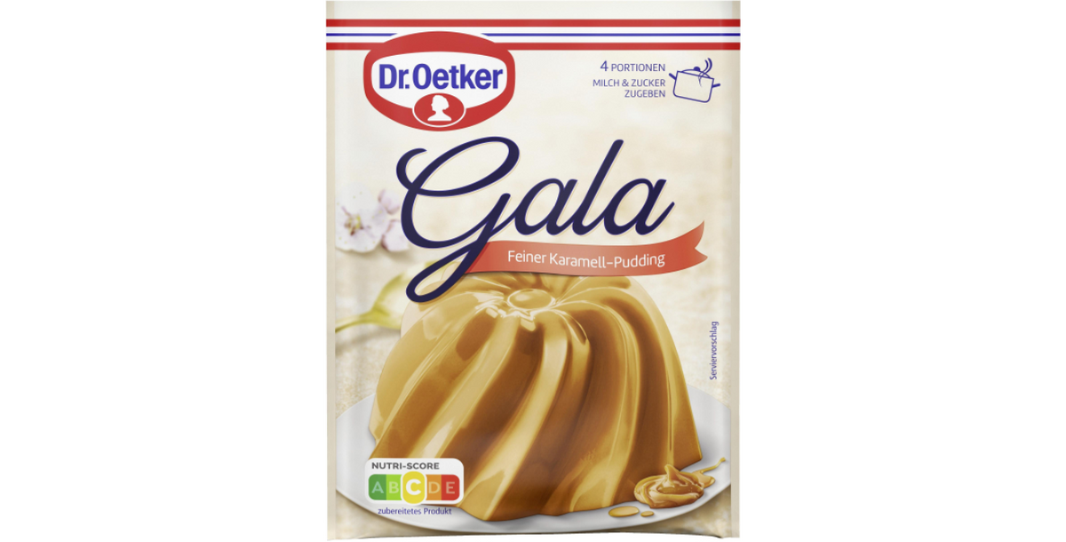 Dr. Oetker Gala Karamell Puddingpulver 3 x 500 ml / 123 g