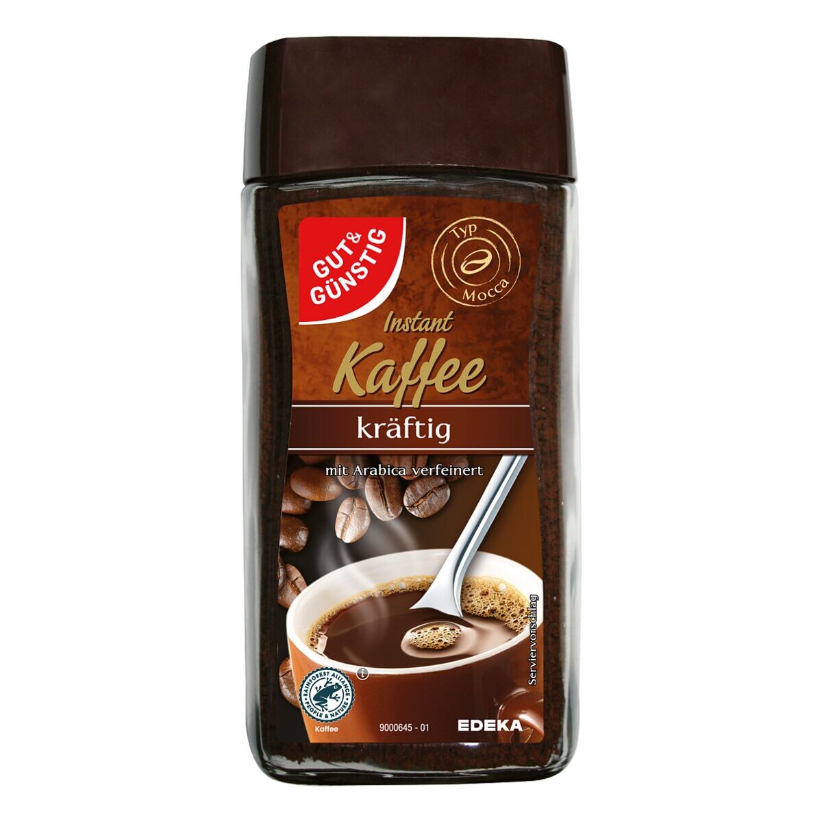 GUT&GÜNSTIG Kräftig löslicher Bohnenkaffee 200 g / GUT&GÜNSTIG Güçlü Çözünebilir Kahve 200 g