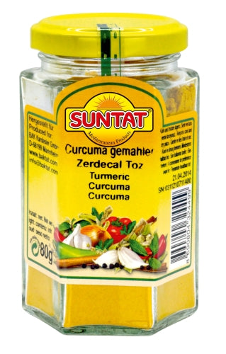 SUNTAT Kurkuma gemahlen 80 g Glas – Öğütülmüş Zerdeçal