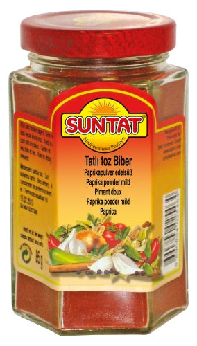 SUNTAT Paprika süß gemahlen 85 g Glas – Tatlı Kırmızı Biber