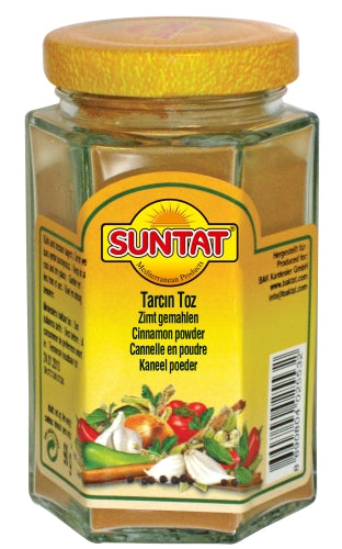 SUNTAT Zimt gemahlen 90 g Glas – Öğütülmüş Tarçın