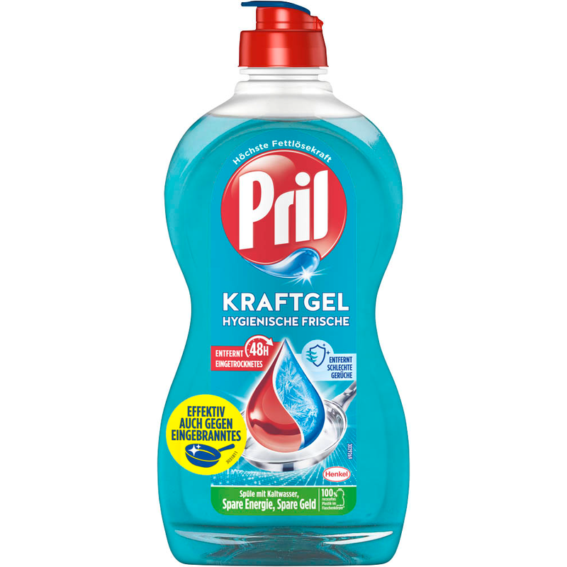 Pril Kraft-Gel Hygienische Frische 450 ml - Hijyenik Tazelik Jel El Bulasik Deterjani 450 ml