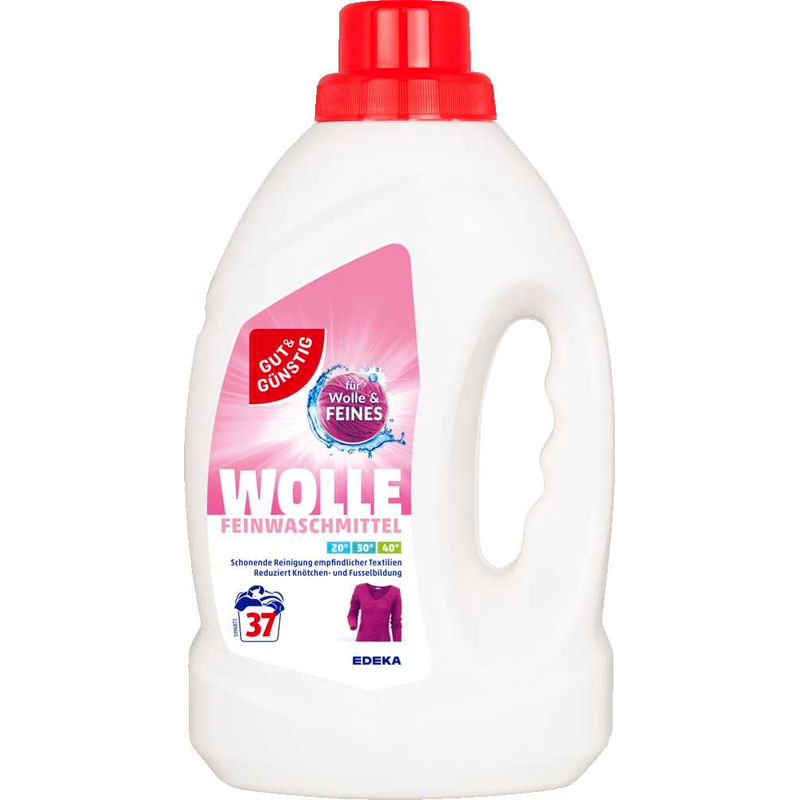 GUT&GÜNSTIG Feinwaschmittel Wolle 37 WL 1,5 L - Yün & İnce Çamaşır Deterjanı 37 YL 1,5 L