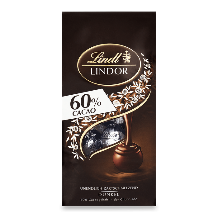 Lindt Lindor Kugeln Dark Edelbitter mit zartschmelzender Füllung 136 g
