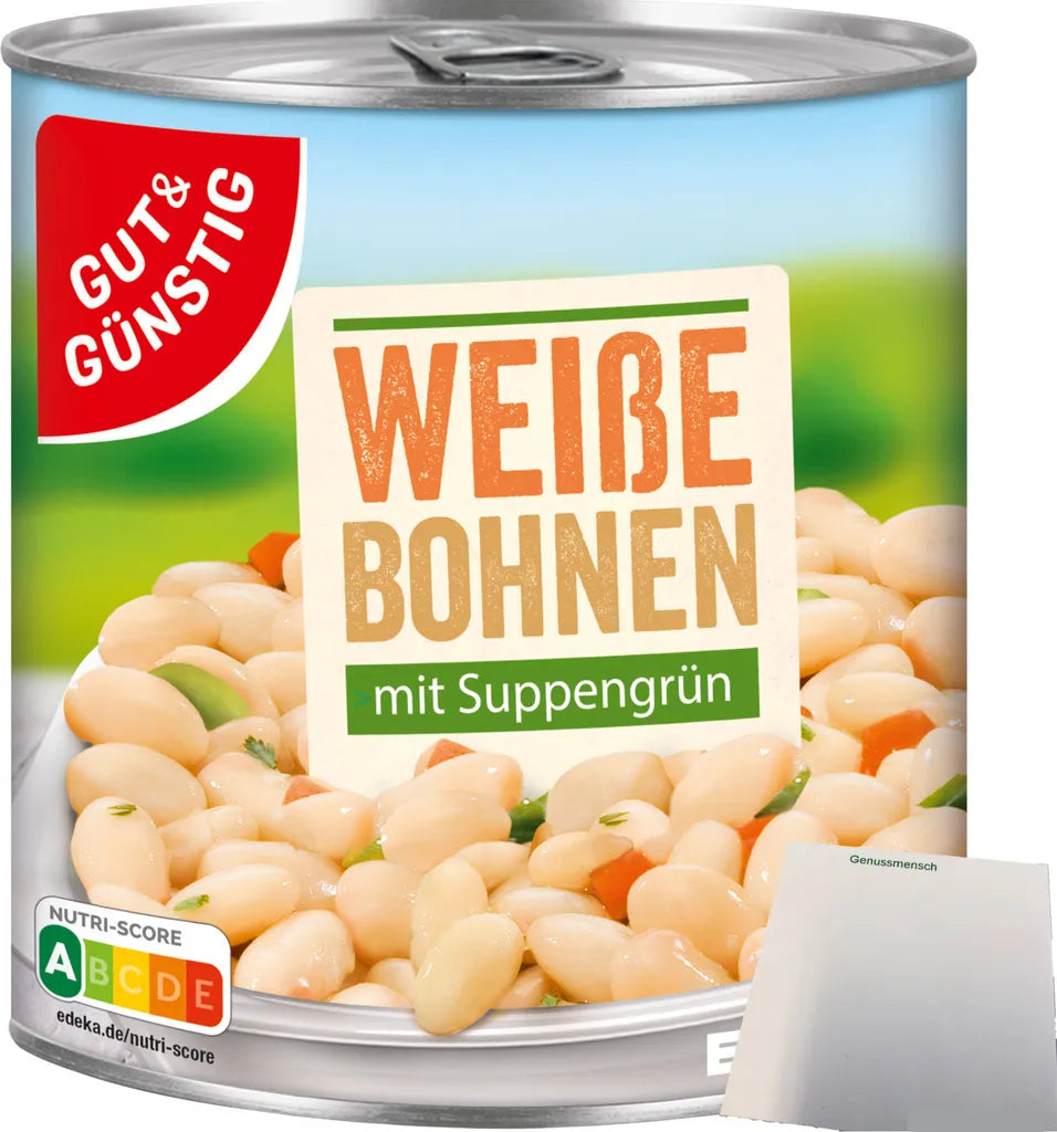 GUT&GÜNSTIG Weisse Bohnen mit Suppengrün 800 g / GUT&GÜNSTIG Beyaz Fasulye Sebzeli 800 g