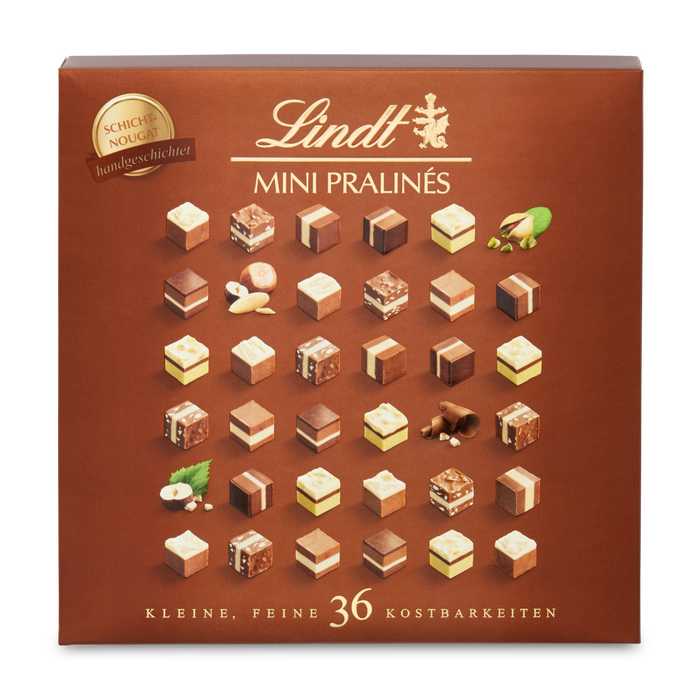 Lindt Mini Pralinen Nougat Geschenkbox 165 g