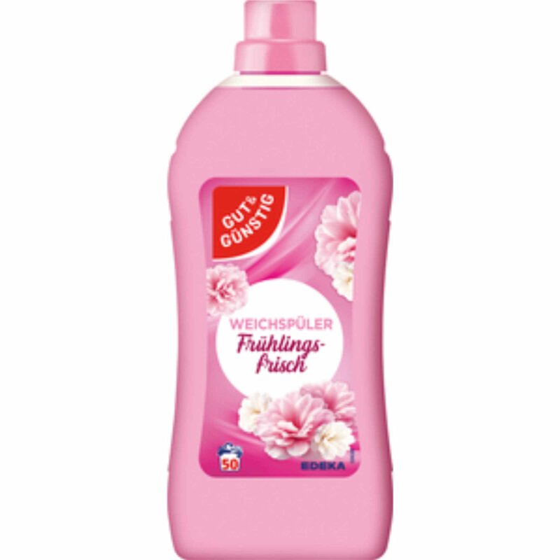 GUT&GÜNSTIG Weichspüler Frühlingsfrisch 50 WL 1,5 L - Bahar Tazeliği Çamaşır Yumuşatıcı 50 YL 1,5 L