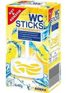 GUT&GÜNSTIG WC-Duftstick Zitrone 4x40 g - Limonlu Tuvalet Koku Çubuğu 4x40 g