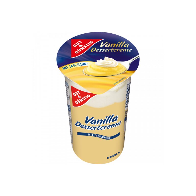 GUT&GÜNSTIG Dessertcreme Vanille 200 g / Vanilyalandır Tatlı Kreması 200 g