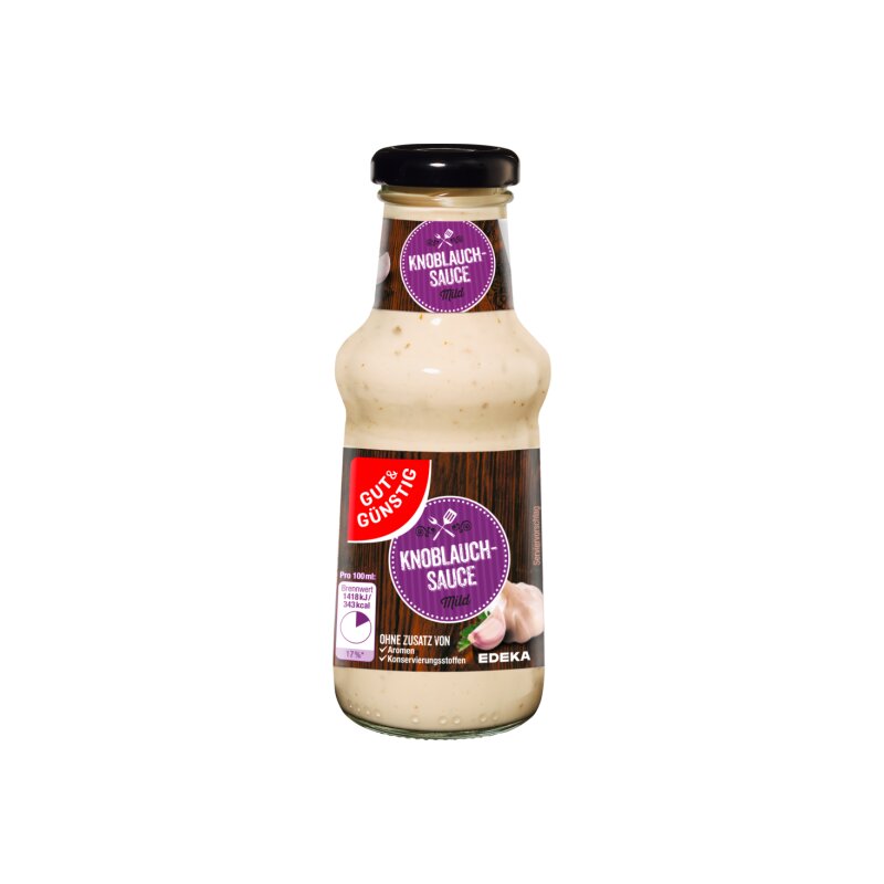 GUT&GÜNSTIG Knoblauchsauce 250 ml / Sarımsak Sosu 250 ml