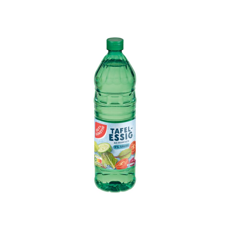 GUT&GÜNSTIG Tafelessig 5% Säure aus Branntwein 1 l PET