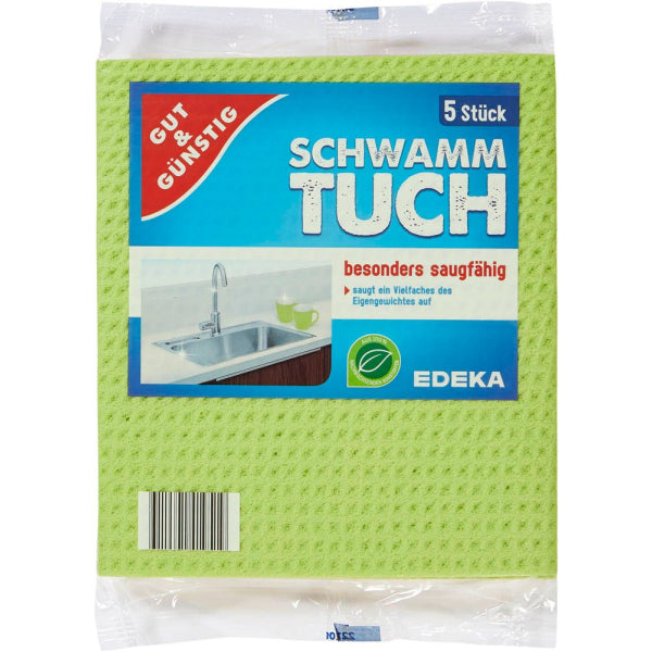 GUT&GÜNSTIG Schwammtuch 5 ST – Sünger Bez 5 Adet