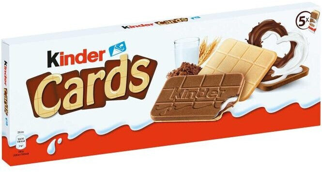 Kinder Cards Waffel-Spezialität mit Milch- & Kakaocreme Multipack 128 g