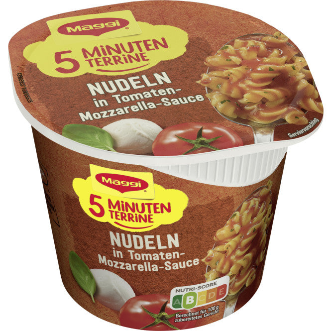 Maggi 5 Minuten Terrine Nudeln Tomate-Mozzarella-Sauce 55 g