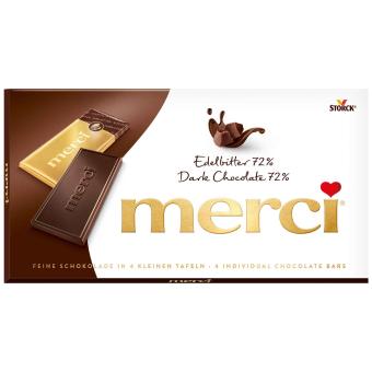 merci Tafelschokolade Edelbitter 72% 100g Originalverpackung