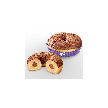 Milka Donut gefüllt mit Milch-Kakao und Alpenmilchschokolade 65 g