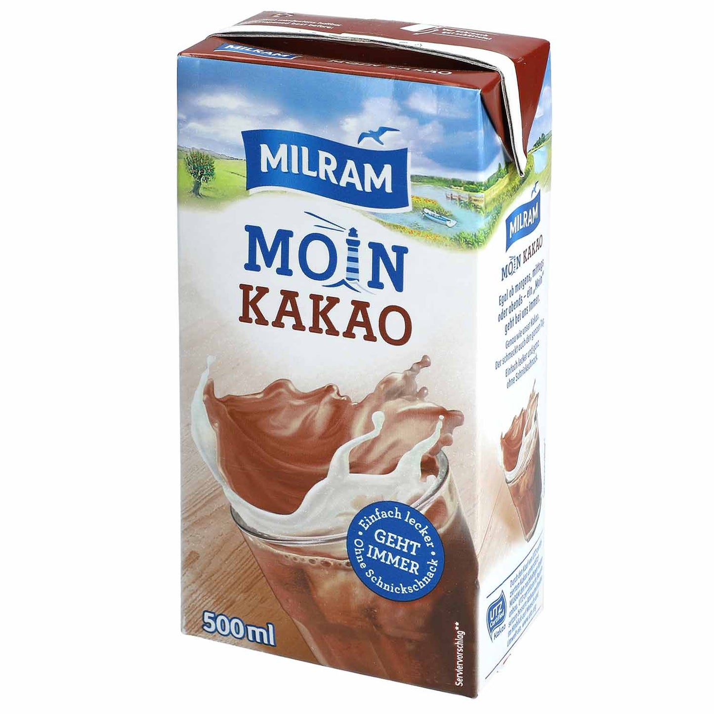 Milram H-Kakao Drink m.Halm 0,3% 500 ml / Milram Kakaolu Sut Icecegi Pipetli %0,3 500 ml