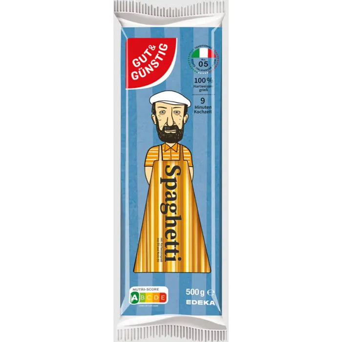 GUT&GÜNSTIG Spaghetti aus Hartweizengrieß Klassische Pasta 500 g